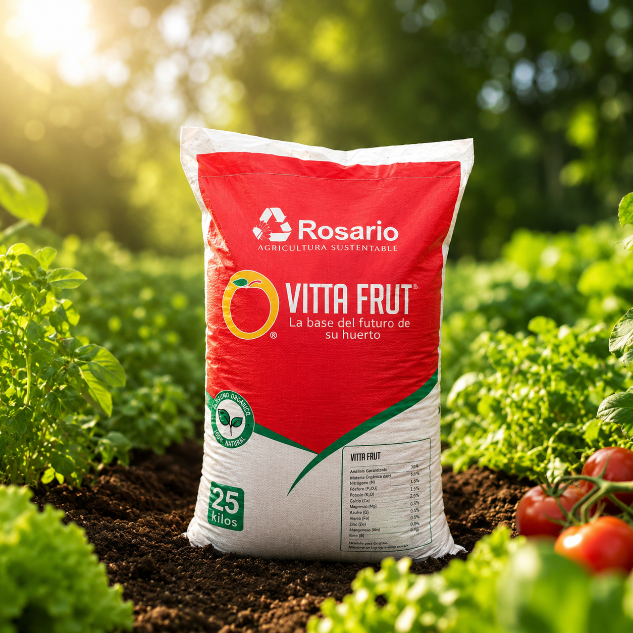 Aplicación de Vitta Frut en el hoyo de plantación